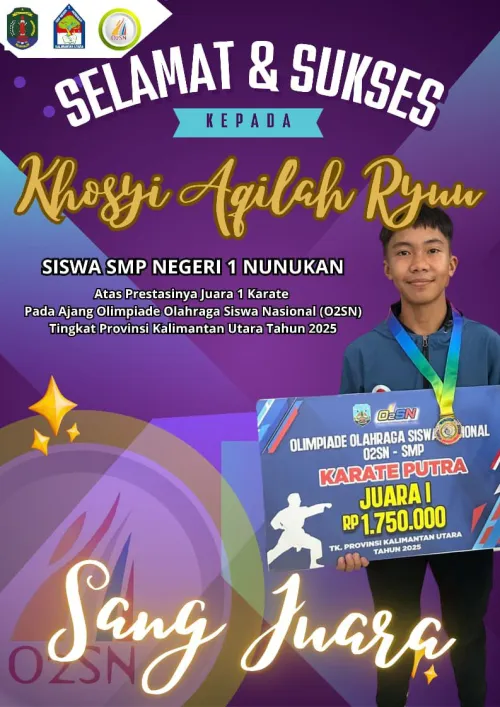 JUARA 1 KARATE PUTRA  - O2SN SMP